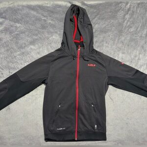 Nike LeBron Therma-Fit Full Zip Hoodie Gray Mens SIZE SMALL